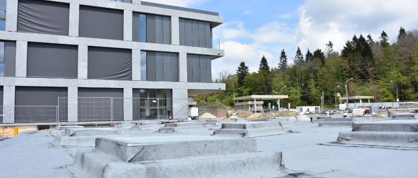 Die Hotelfachschule in Lausanne, weltweit als beste Institution ihrer Domäne angesehen (Bauphase 2019-2022)