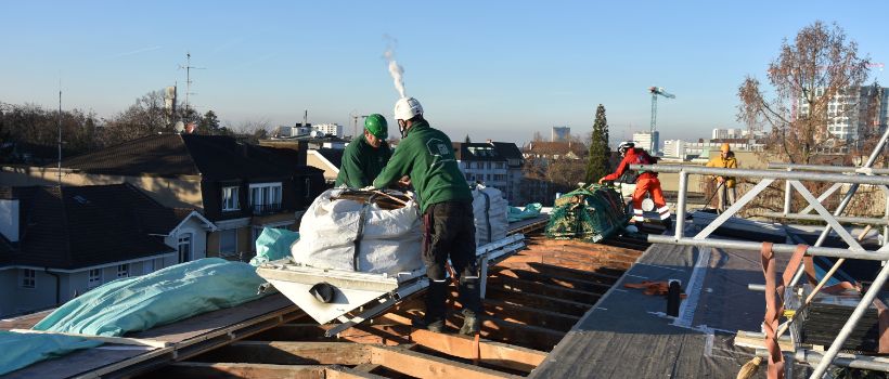 démontage des anciennes voûtes 