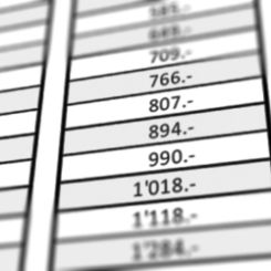 Nouvelle liste de prix