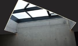5 eckiges individuelles Glasoberlicht